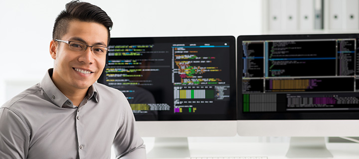 Software Engineer at workstation